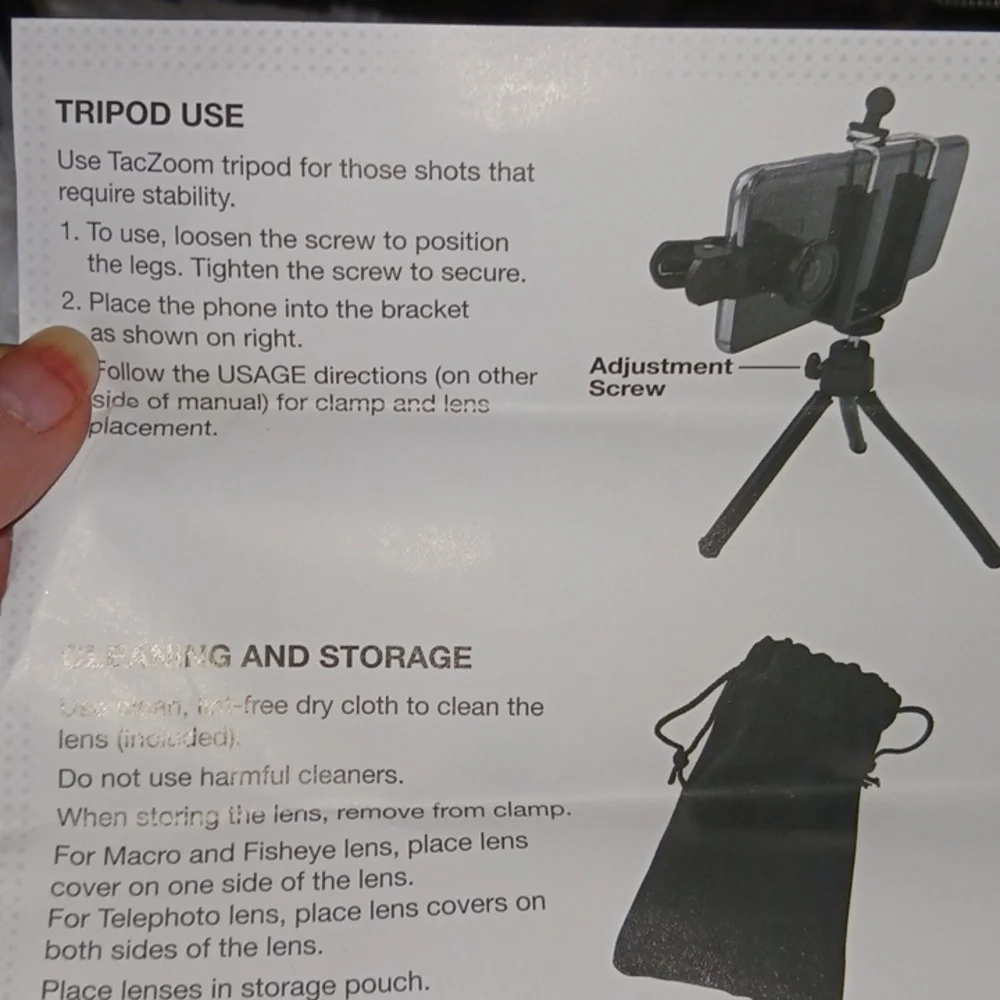 Bell And Howell Tac 10X Zoom Smartphone Lens Kit. New
